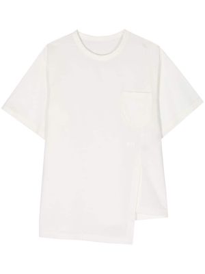 Y-3 x Adidas asymmetric T-shirt - White