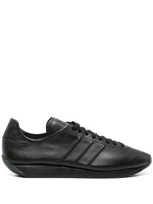 Y-3 x Adidas Country leather sneakers - Black