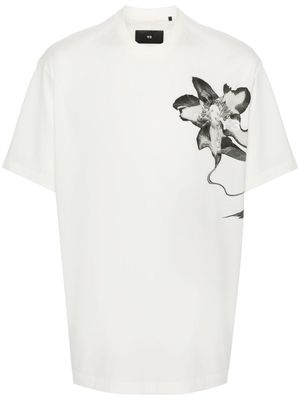 Y-3 x Adidas floral-print T-shirt - White