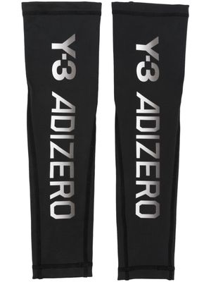 Y-3 x Adidas logo-print arm sleeve - Black
