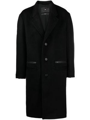 Y-3 x Adidas tailored single-breasted coat - Black