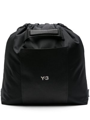 Y-3 x Lux logo-debossed backpack - Black