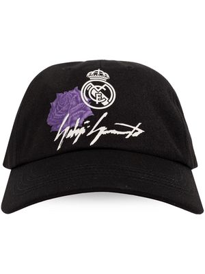 Y-3 x Real Madrid logo-appliqué cap - Black