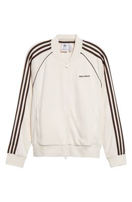 Y-3 x Wales Bonner 3-Stripes Cotton & Recycled Polyester Track Jacket in Chalk White