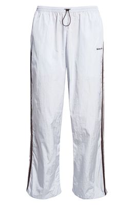 Y-3 x Wales Bonner 3-Stripes Recycled Nylon Track Pants in Blue Tint