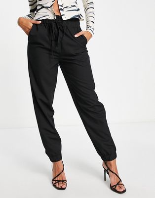 Y.A.S. Luna high waist classic pants in black