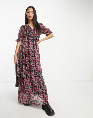 Y.A.S. Rinna floral printed maxi dress in multi