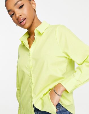 Y.A.S Robbia oversized shirt in bright green