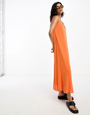 Y.A.S strappy maxi dress in orange