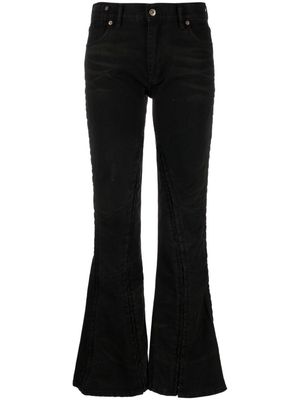 Y/Project adjustable flared jeans - Black
