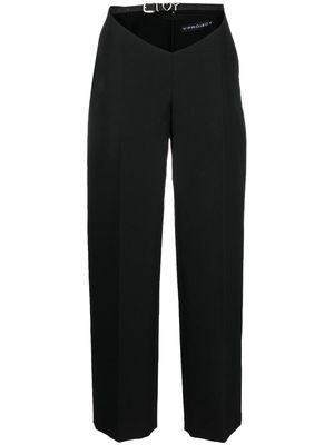 Y/Project Arc Y-belt wide-leg trousers - Black