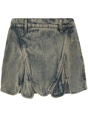 Y/Project asymmetric denim skirt - Neutrals