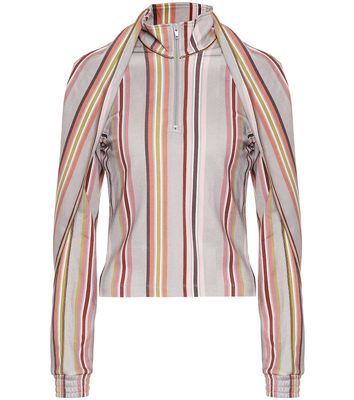 Y/Project Asymmetric striped blouse