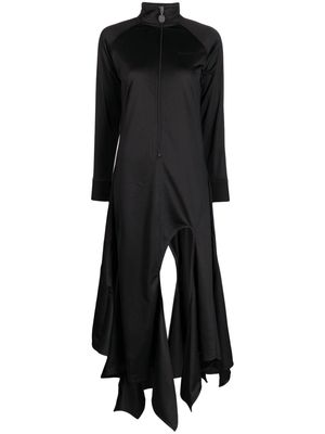 Y/Project asymmetric zip-up dress - Black