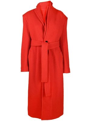 Y/Project belted maxi coat - Orange