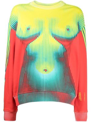 Y/Project body-print detail sweatshirt - Multicolour