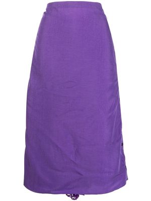 Y/Project buttoned midi straight skirts - Purple