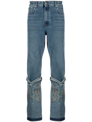 Y/Project Cowboy Cuff straight jeans - Blue