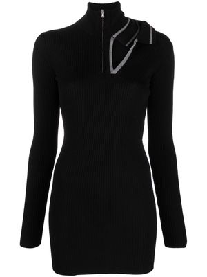 Y/Project cut-out ribbed minidress - Black