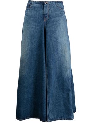 Y/Project denim maxi skirt - Blue