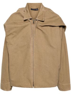 Y/Project detachable-panel hooded jacket - Neutrals