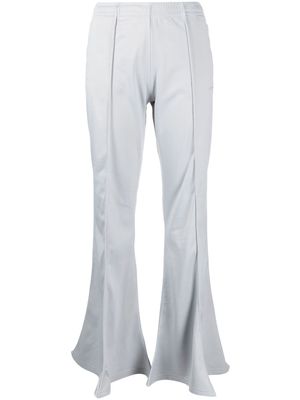Y/Project elasticated-waist flared trousers - Grey