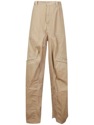 Y/Project folded wide-leg cargo trousers - Neutrals