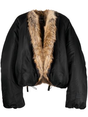 Y/Project fur-lined puffer jacket - Black
