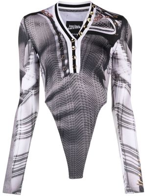 Y/Project graphic-print bodysuit - Grey
