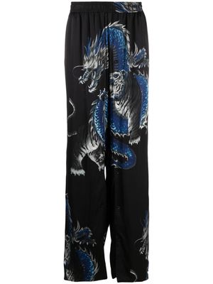 Y/Project graphic-print track pants - Black