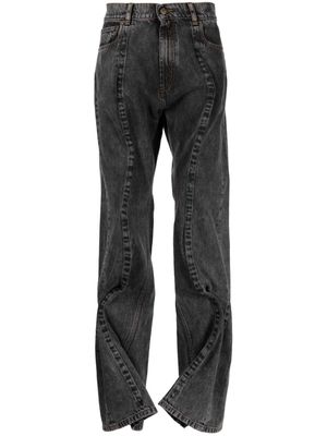 Y/Project integrated-wire cotton jeans - Grey
