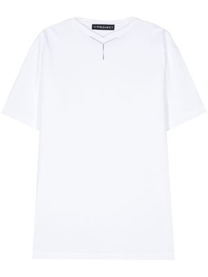 Y/Project logo-appliqué cotto T-shirt - White