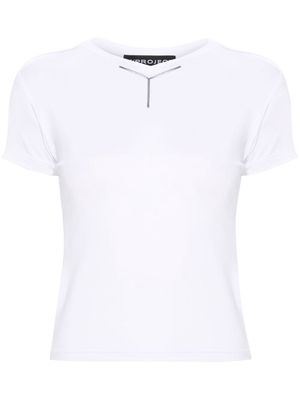 Y/Project logo-appliqué T-shirt - White