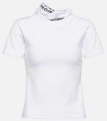 Y/Project Logo cotton-blend jersey T-shirt