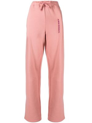Y/Project logo-embroidered oversize track pants - Pink