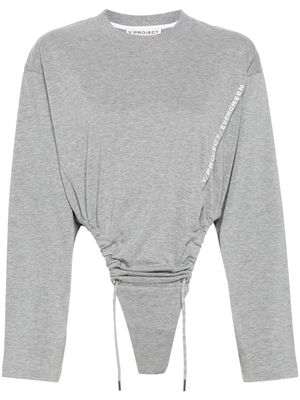Y/Project logo-print bodysuit - Grey