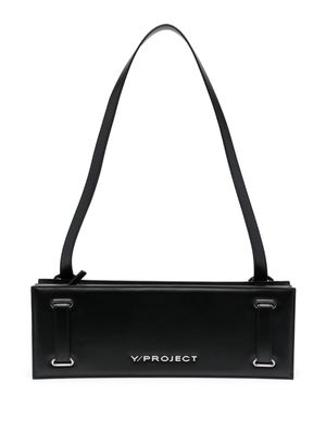 Y/Project mini Accordion leather shoulder bag - Black