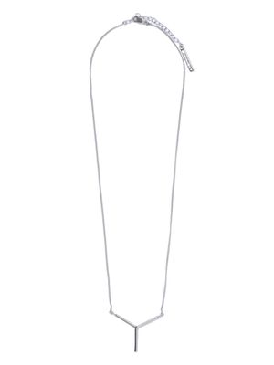 Y/Project Mini Y pendant necklace - Silver