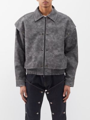 Y/Project - Panelled Bomber Jacket - Mens - Grey