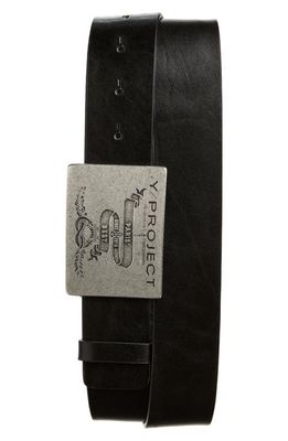 Y/Project Paris' Best Belt in Black/Silver