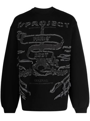 Y/Project Paris' Best distressed cotton sweatshirt - Black