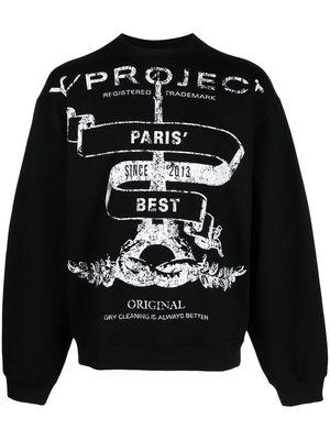 Y/Project Paris' Best logo-print sweatshirt - Black