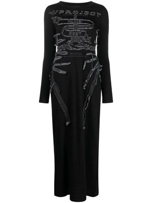 Y/Project Paris' Best patch jersey dress - Black
