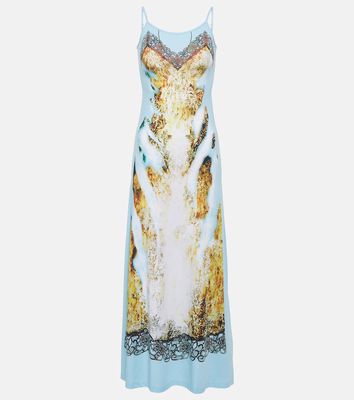 Y/Project Printed lace-detail maxi dress