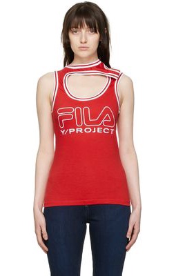 Y/Project Red Fila Edition Cotton Tank Top