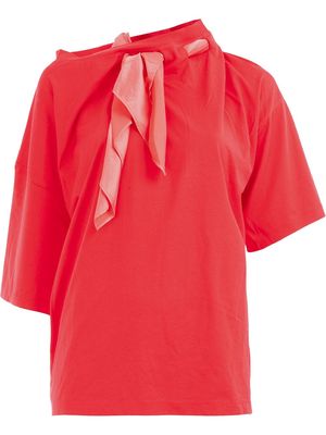 Y/Project scarf neck blouse - Red