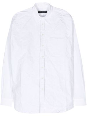 Y/Project Scrunched cotton shirt - White