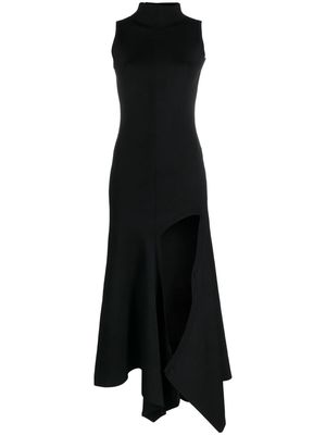 Y/Project side-slit sleeveless dress - Black