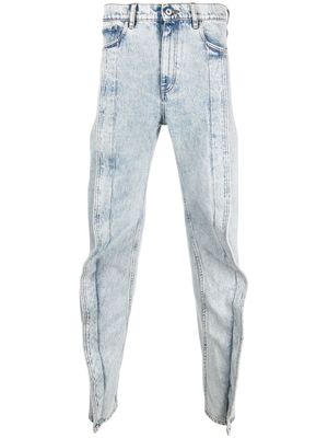 Y/Project slim-cut banana jeans - Blue