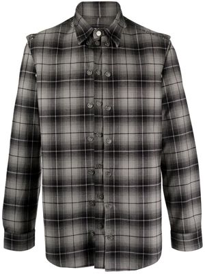 Y/Project Snap Off flannel shirt - Grey